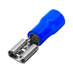 Terminal Hembra Aislado Azul