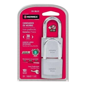 Inicio 36 Candado 38Mm Hermex X 2Und Cod-43321