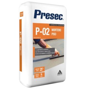 MORTERO PISO P-02 PRESEC 25KG NORMAL