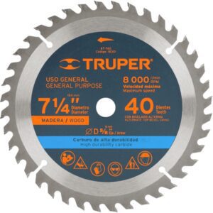 Inicio 32 Disco C/Madera 7 1/4'' 40Dts Truper 18301