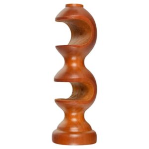 Soporte Cortina Doble Madera Chocolate (X Und)