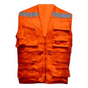 Chaleco Geologo Naranjo T-Xl