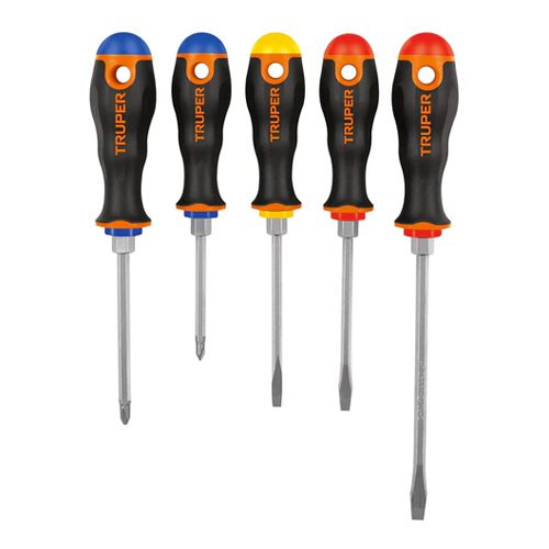 URREA Juego de Desarmadores Phillips Plana 10 piezas - Juegos de