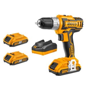 TALADRO INAL. PERCUTOR 20V+2BAT+CARG.INGCO (CDLI20668)