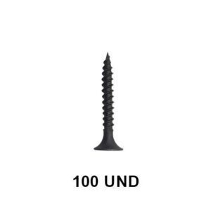 Tornillo Volc.6X1.1/4 Negro 100Un Reyver (Coto0001)
