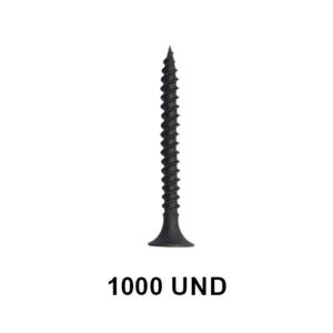 Inicio 40 Tornillo Volc.bolsa 1000Un 6X1.5/8 Negro Reyver ( Coto0051 )