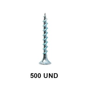 Tornillo Volc.bolsa 500Un 6X1.5/8 Zinc Reyver ( Coto0034 )
