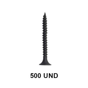 Inicio 33 Tornillo Volc.bolsa 500Un 6X1.5/8 Negro Reyver ( Coto0031)