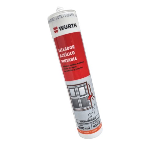 Silicona Blanca/Acrilico Pintable Wurth