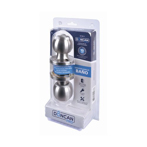 Cerradura Baño Inox. Doncan (587-Bk-Ss)