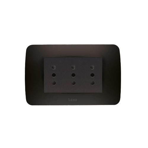 Toma Cte Embutido Triple 10A Grafito Lexo (55402001)