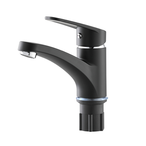 MONOMANDO LAVATORIO NEGRO MATE ABS EKO PLUS (930-90)