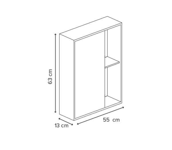 BOTIQUIN C: ESPEJO 63X13X55