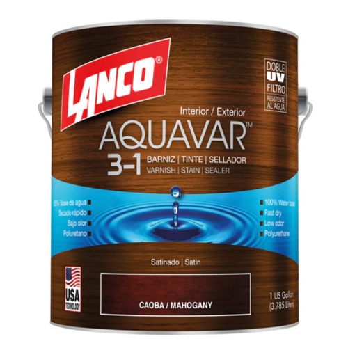 BARNIZ AQUAVAR CAOBA GALON