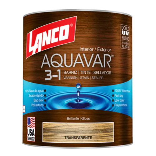 BARNIZ AQUAVAR TRANSPARENTE GALON