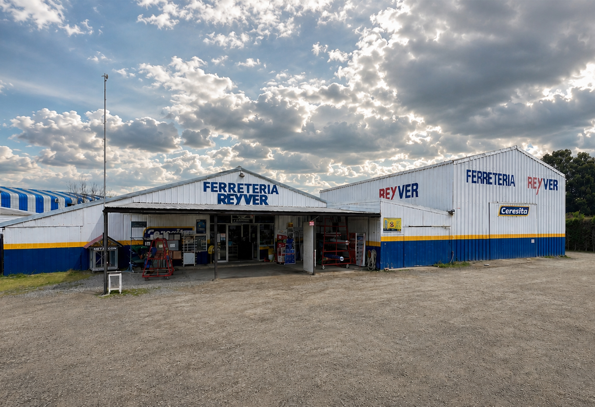 Fachada De Ferretería Reyver En San Pedro, Melipilla